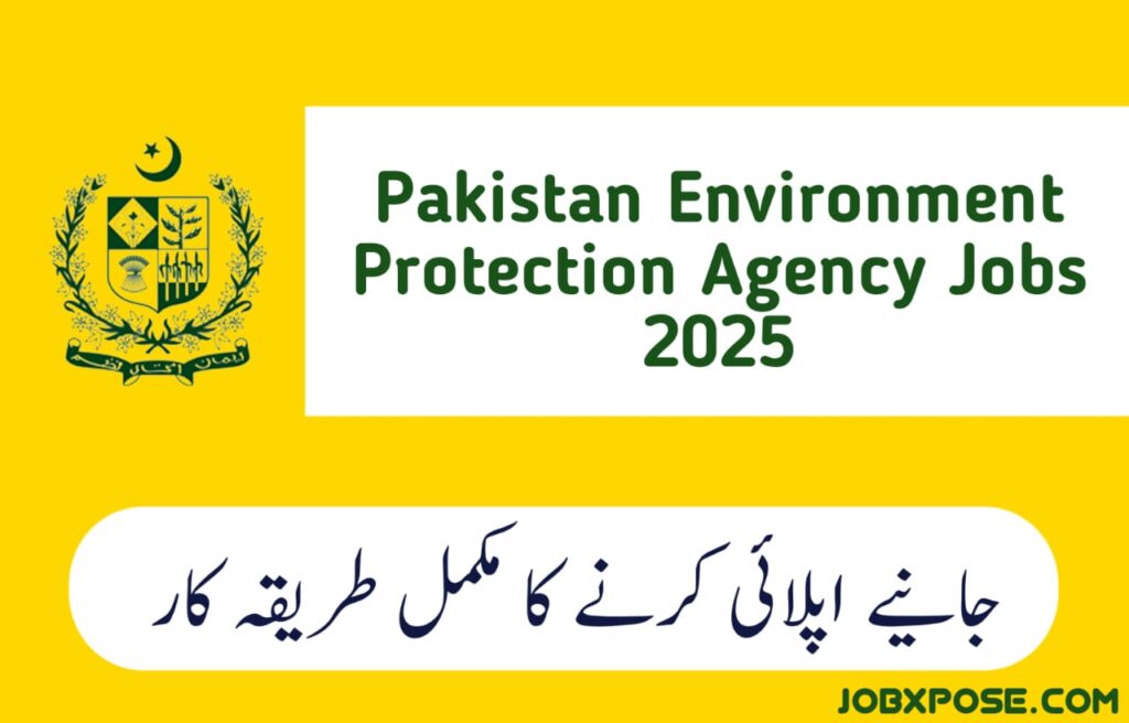 Pakistan Environment Protection Agency Jobs 2025. Apply Online